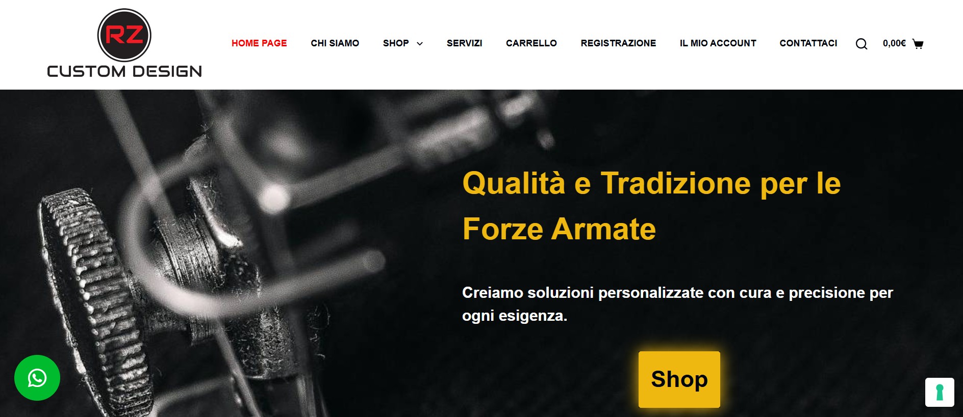 RZ Custom Design - e-commerce per le Forze Armate